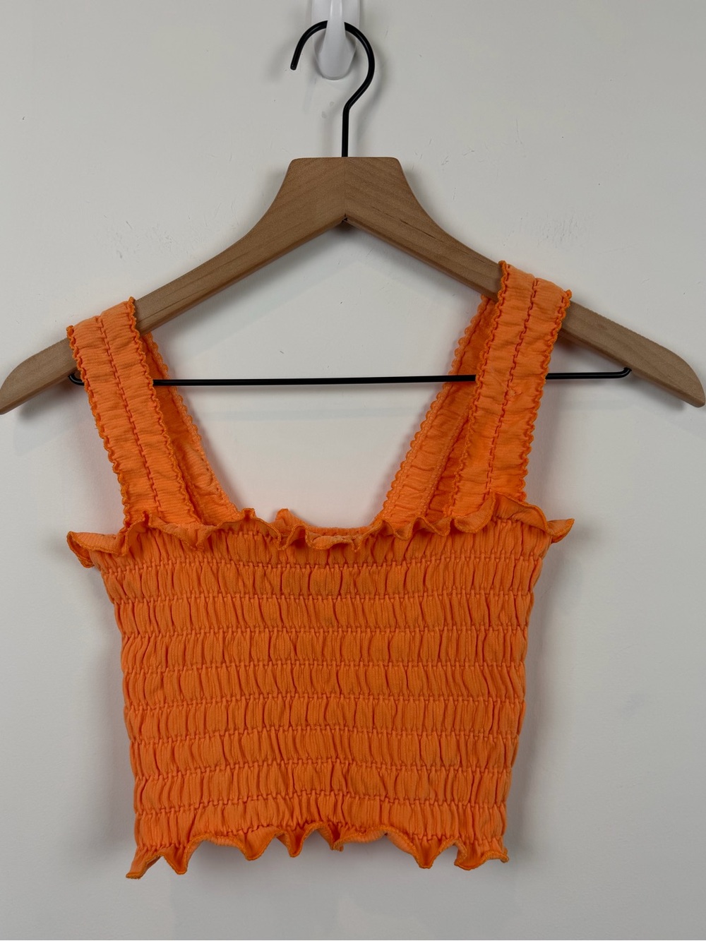 Anthropologie by Anthro Regan Smocked Cropped Square Neck Tank Top - Picture 9 of 12